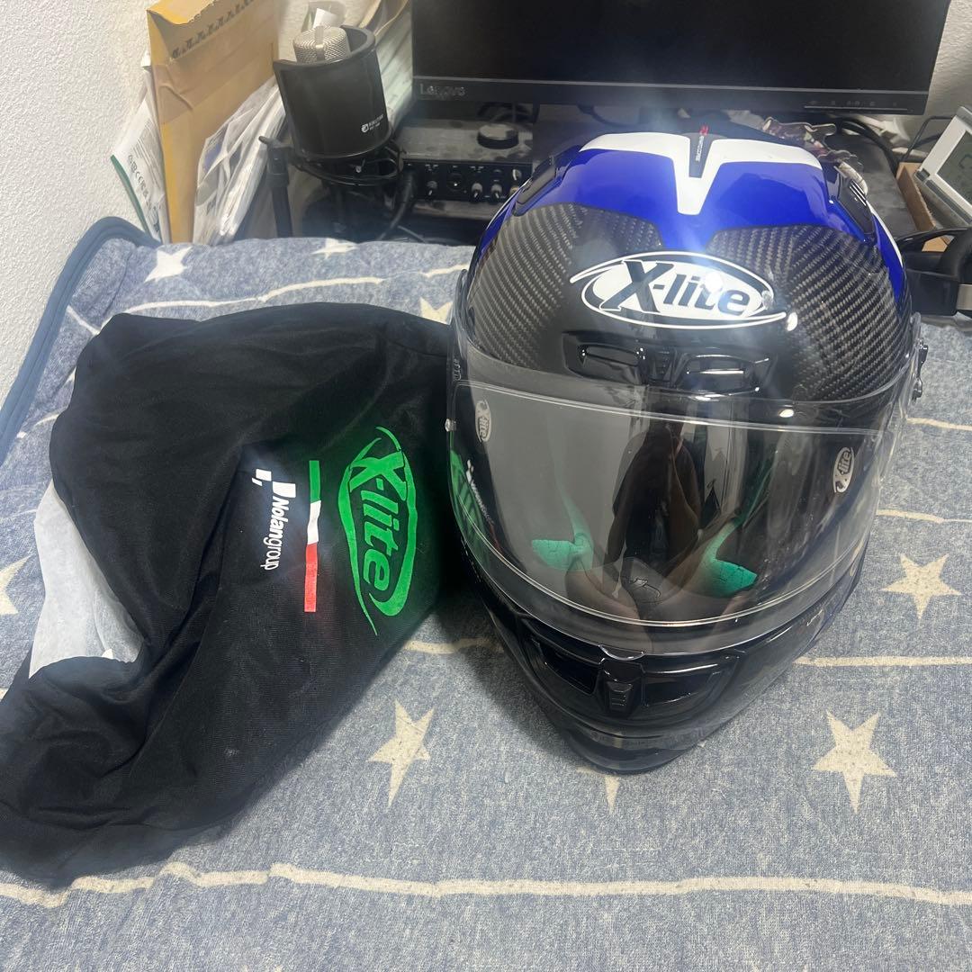Xlite フルフェイスヘルメット 青黒カーボン