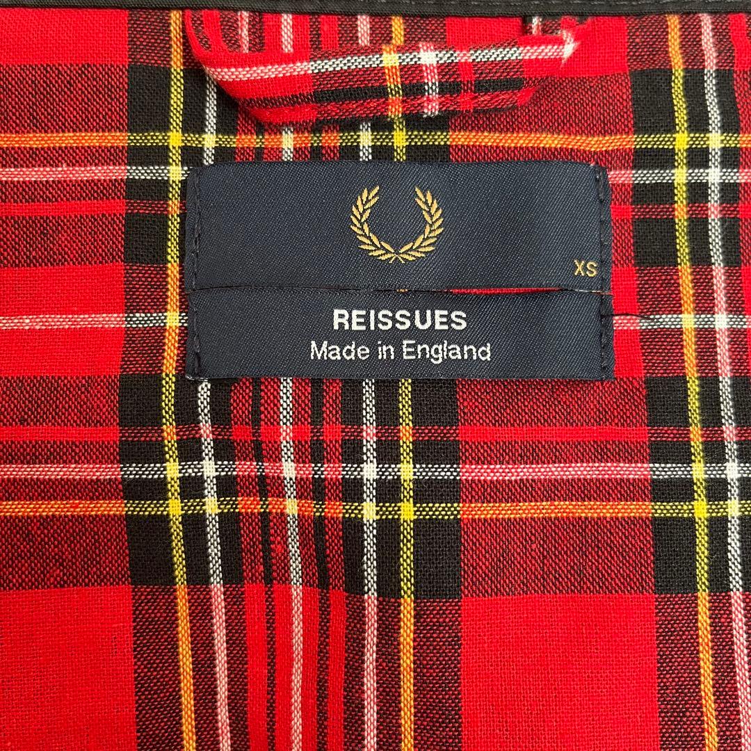【送料無料】FRED PERRY ハリントン ジャケット 英国製 XS ブラック
