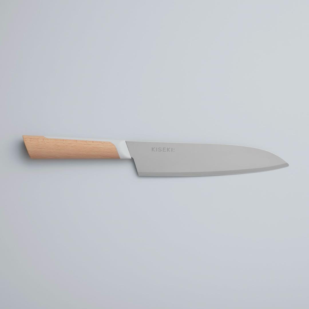 日本初の超硬合金包丁 KISEKI: 三徳 ミズナラ