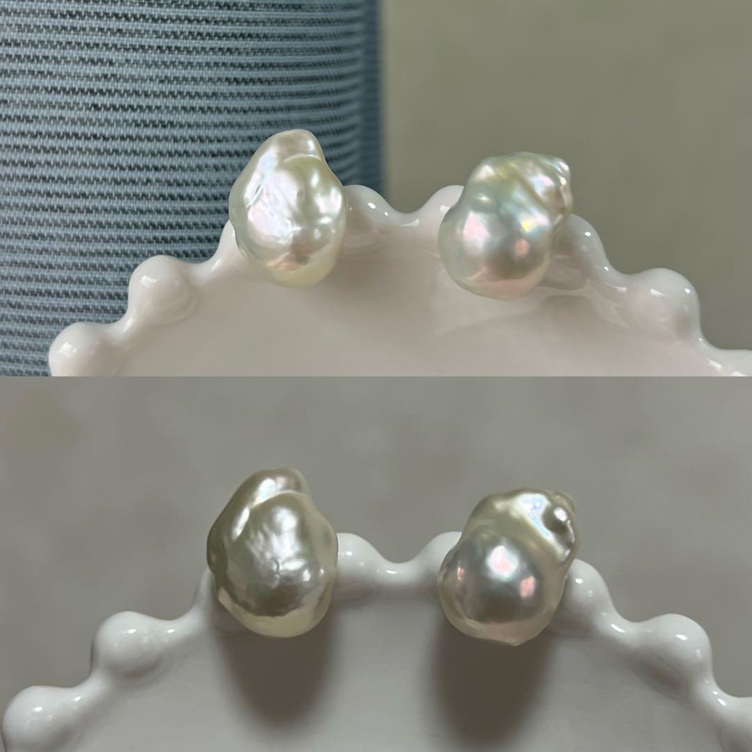 お客ページ　3点まとめ　オイスターバロックパールピアス　ペンダントトップ