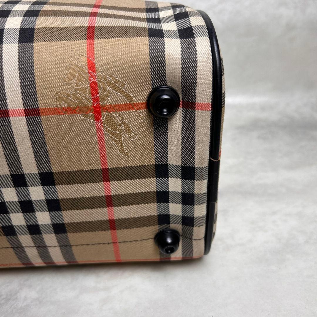 Burberry 90s ミニ ボストンバッグ ノバチェック シャドーホース