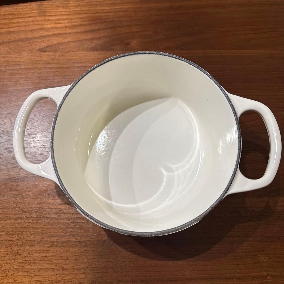 ル・クルーゼ　鍋　ホワイト18cm