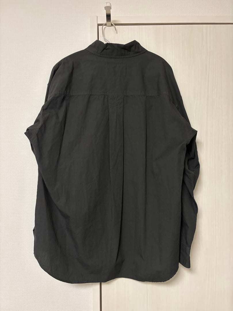 MHL. MARGARET HOWEL ダークグレー 和紙混シャツ Mサイズ