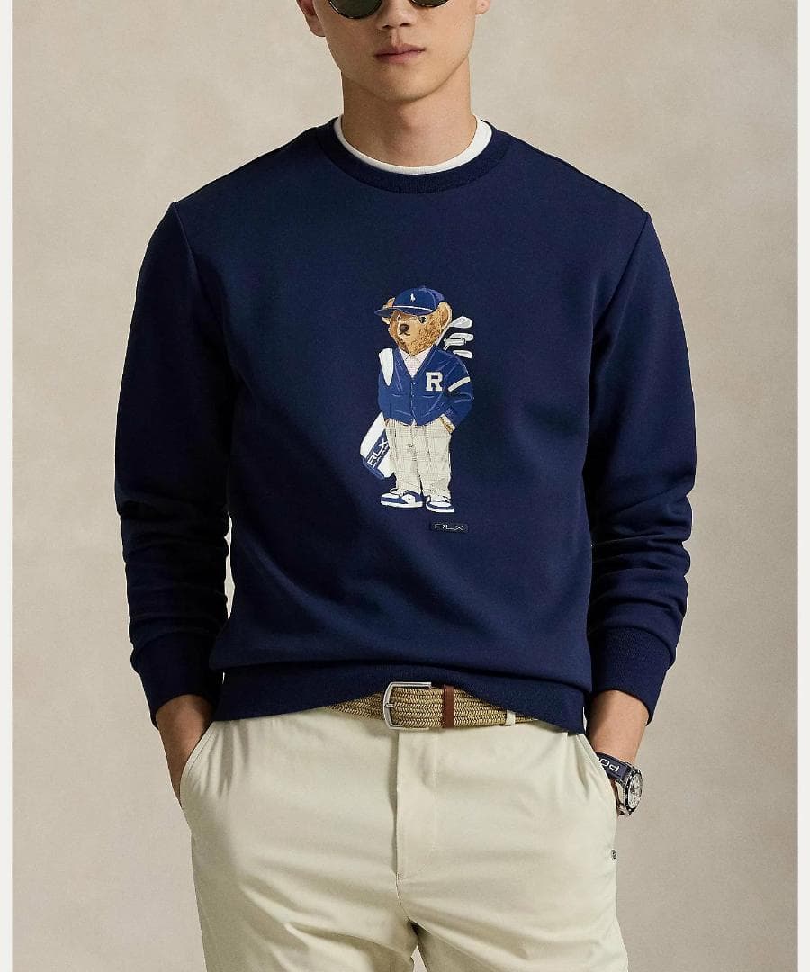 未使用 RLX ラルフローレン スウェット トレーナー ゴルフ ポロベア S