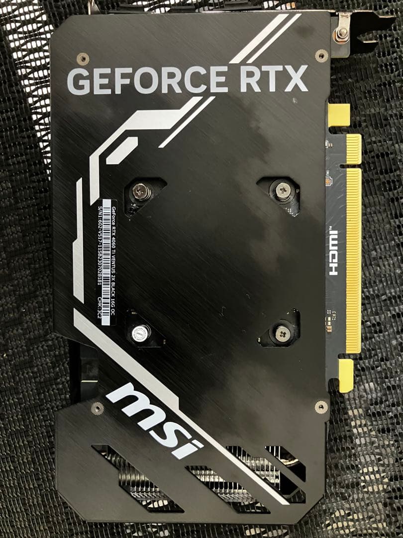 グラフィックボード・グラボ・ビデオカード MSI GeForce RTX 4060 ti 16 gb