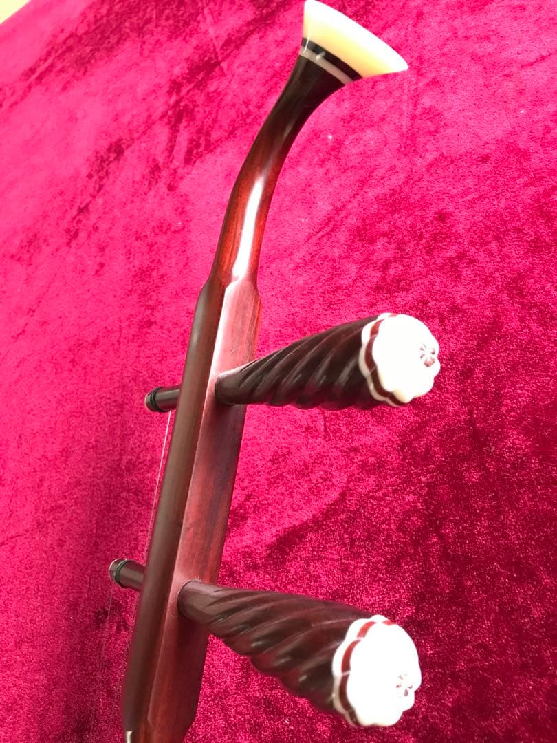 特価・二胡★最上級紫檀★錦蛇皮★古月琴坊・万其興製作★十年保証★一生の宝物