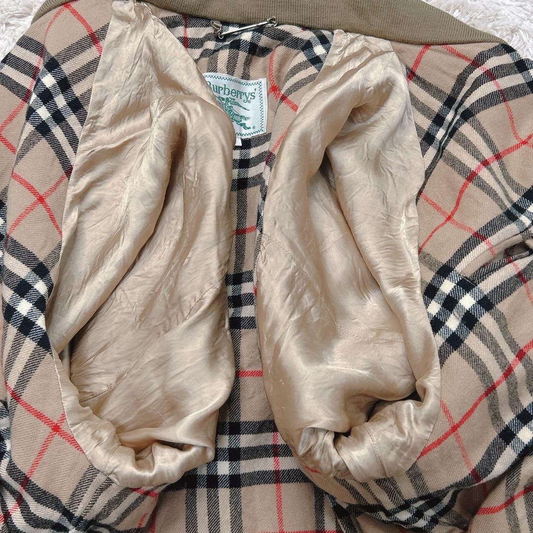 【vintage】Burberrys ノバチェック ハリントンジャケット ウール