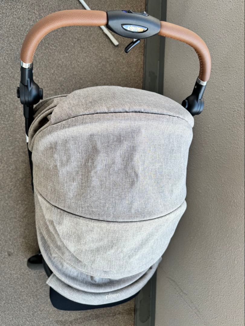 【美品】ピジョン ランフィ リノン RB4L グレージュ A型ベビーカー