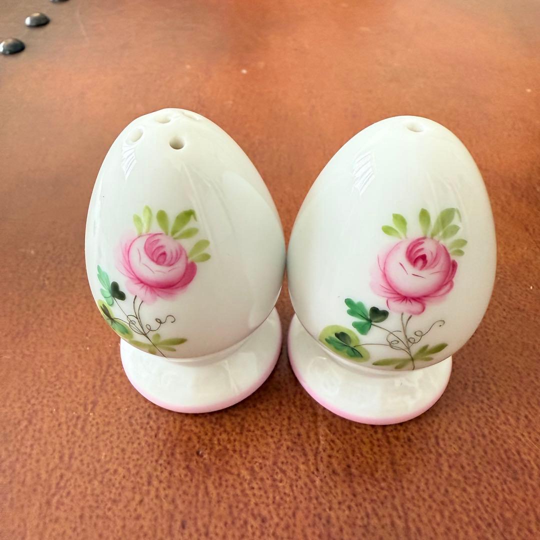 ヘレンドウィーンの薔薇　ピンクソルト＆ペッパー　セット
