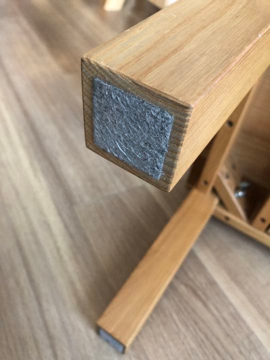 無印　引き出し付きセンターテーブル　タモ材