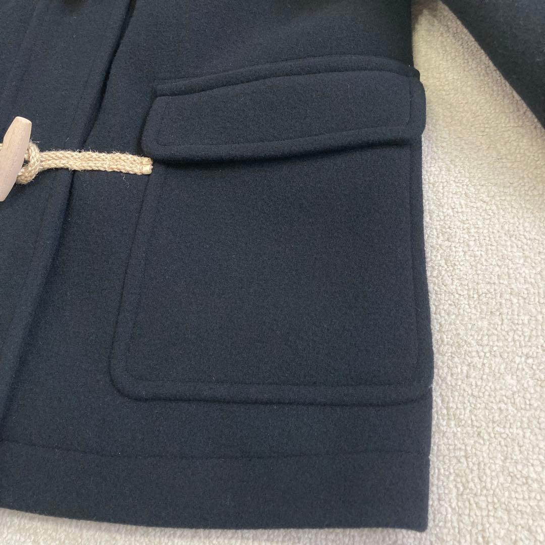 スピックアンドスパン パイルウールダッフルコート 36 ブラック