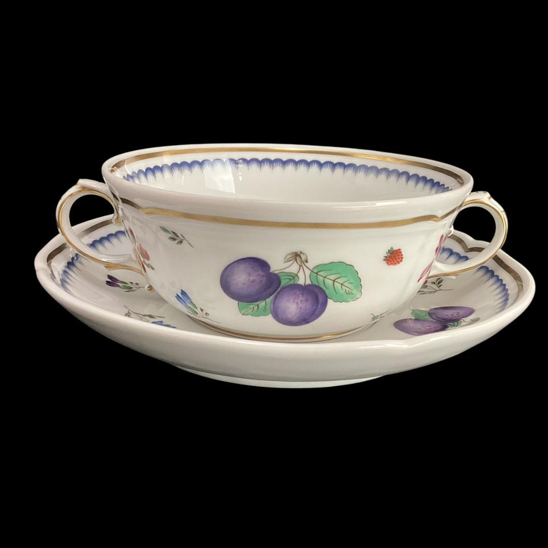 定価3万【希少】リチャードジノリ イタリアンフルーツ スープカップ＆ソーサー②