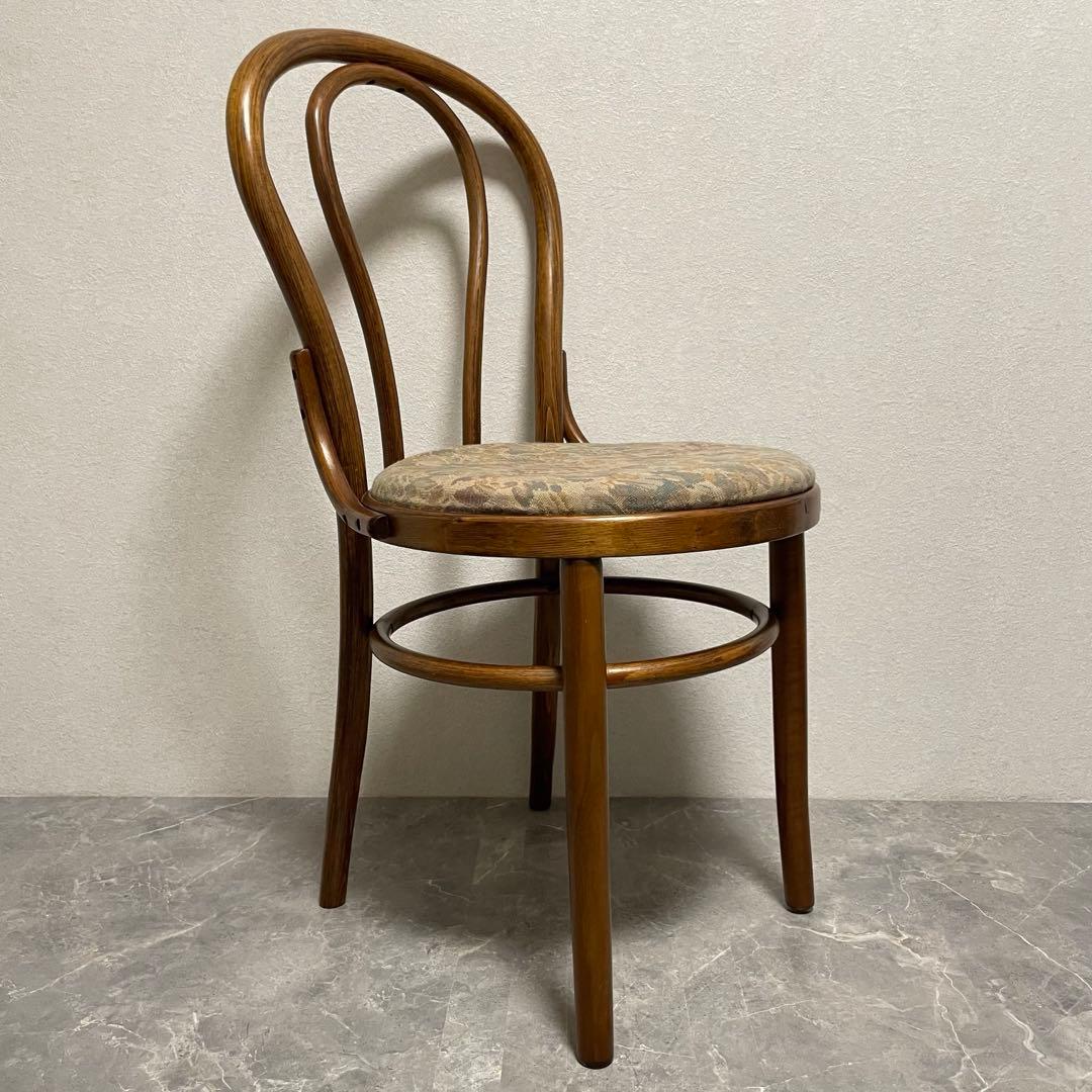 英国アンティーク調　② 無垢ベントウッドチェア 曲木　椅子　リビングチェア