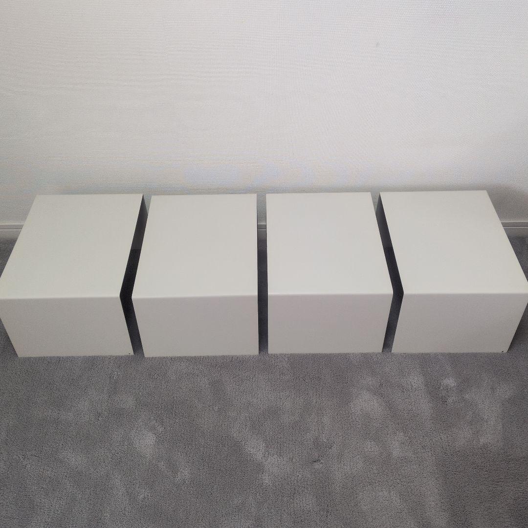 無印良品コの字棚4個セット　スタッキングシェルフ用