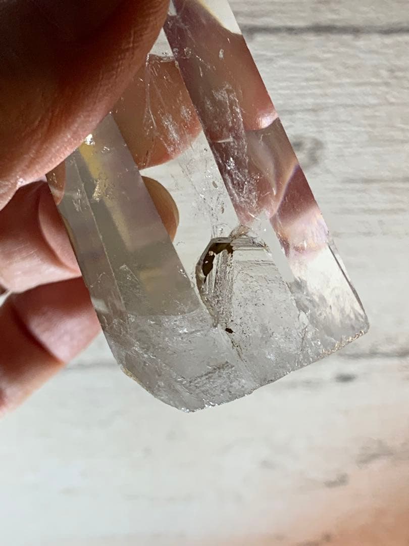 ブルー エンジェルラダー クォーツ ＆ ファントム 共存 ポイント 六角柱 ❣