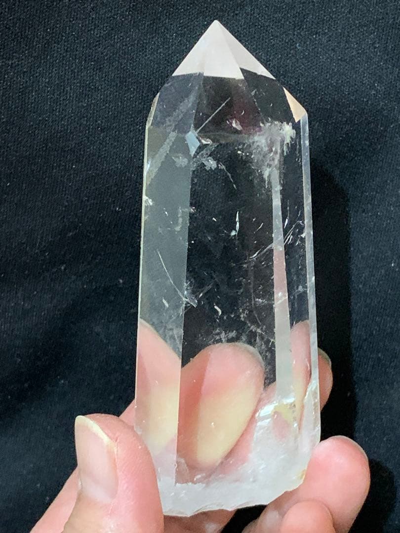 ブルー エンジェルラダー クォーツ ＆ ファントム 共存 ポイント 六角柱 ❣