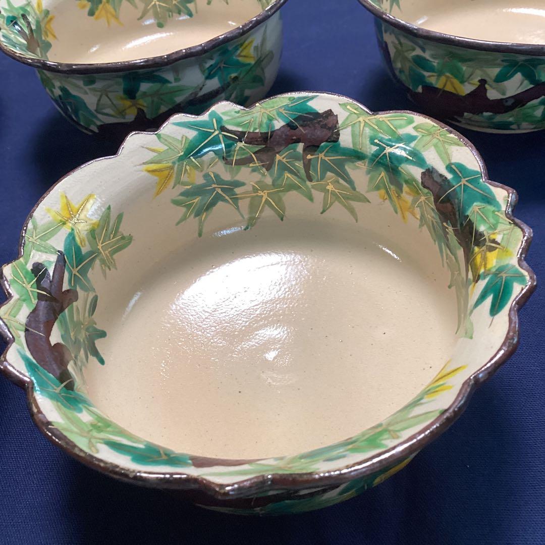 mmm　　乾山写新緑紅葉向付　雲錦向付3客ずつ　新品未使用