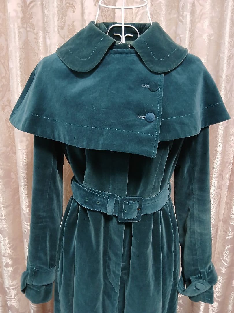 【ヴィンテージ】◆◇Jane Marple◇◆別珍ケープ付きロングコート
