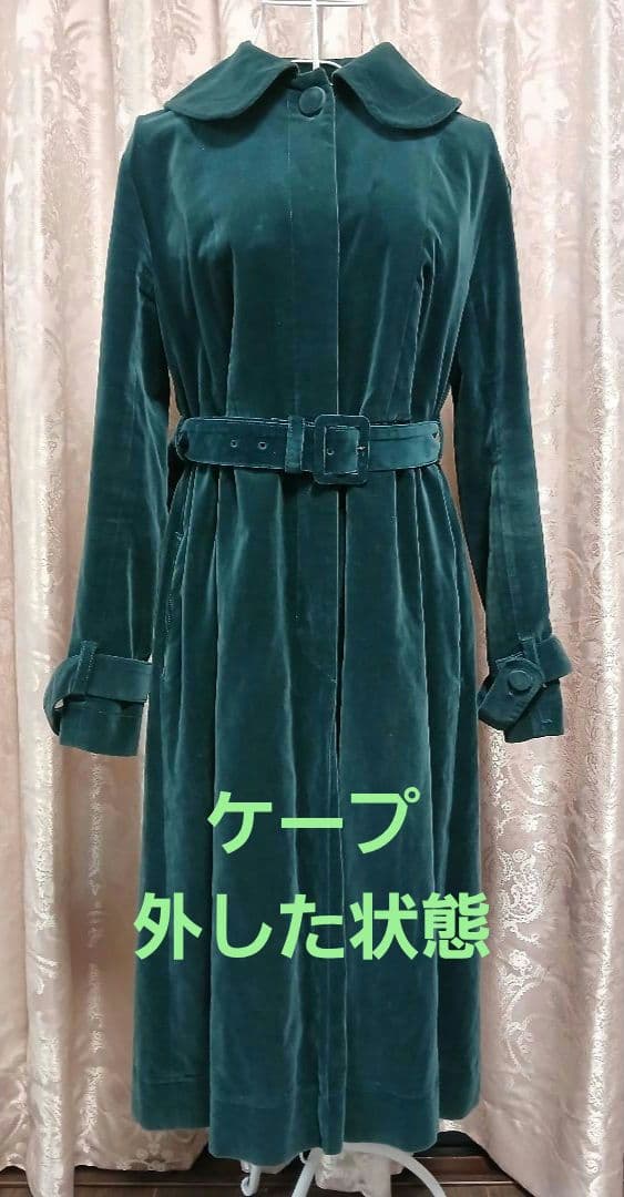 【ヴィンテージ】◆◇Jane Marple◇◆別珍ケープ付きロングコート