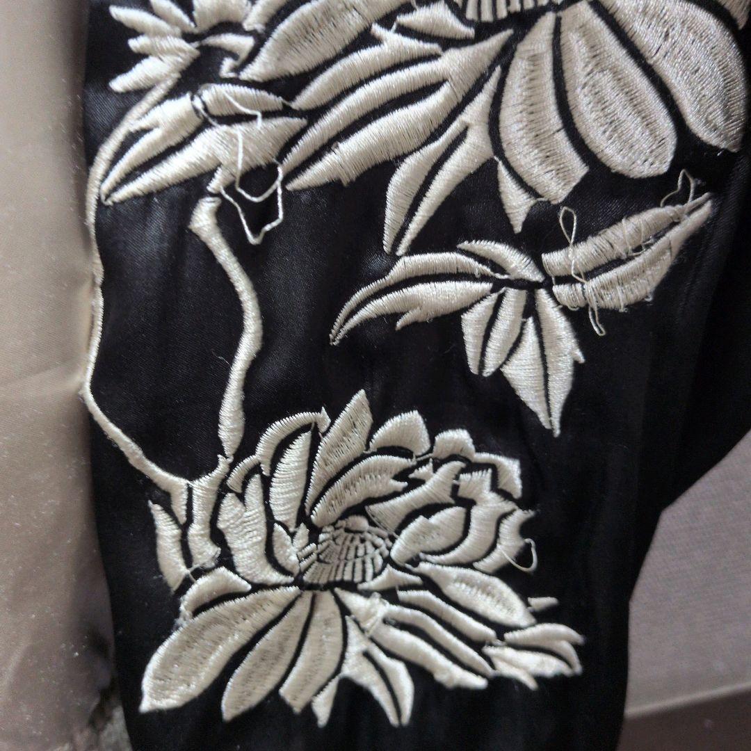 ドッグタウン✨スカジャン ブラックドラゴン 黒龍 L 刺繍 DOG TOWN