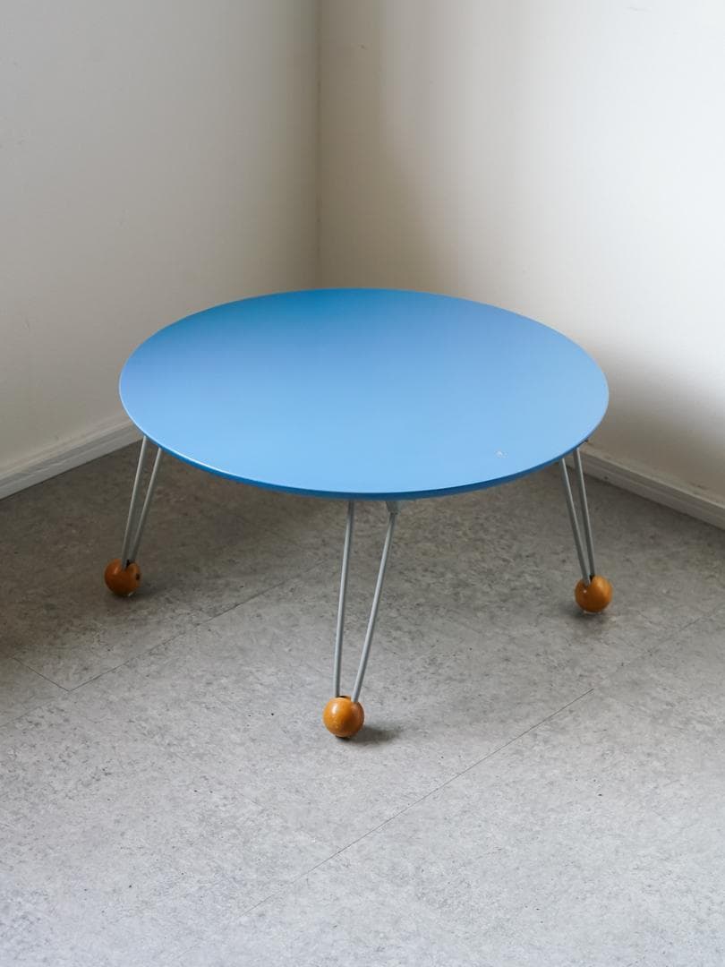 vintage 折りたたみ ラウンドテーブル ポストモダン レトロポップ