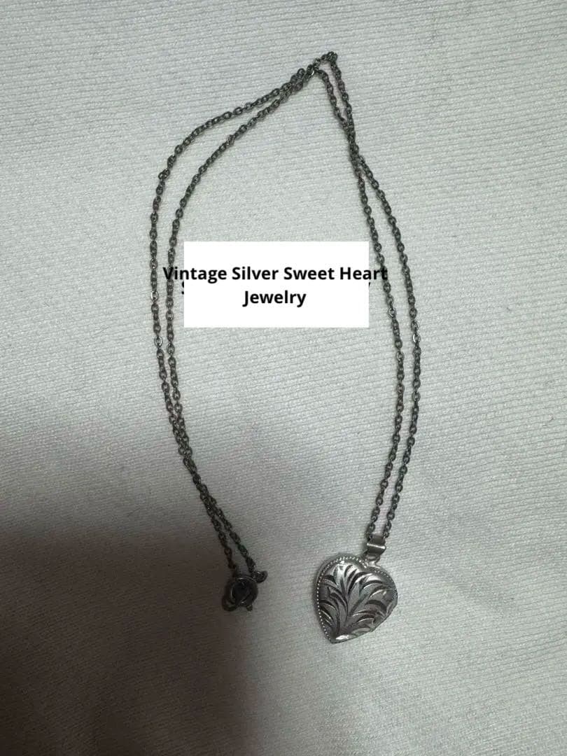 Vintage Silver Sweet Heart Jewelry 激レア