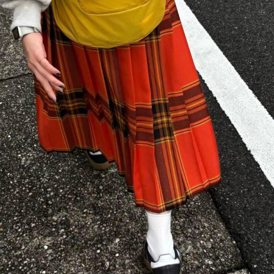 O'NEIL of DUBLIN(オニールオブダブリン)ラップスカート オレンジ