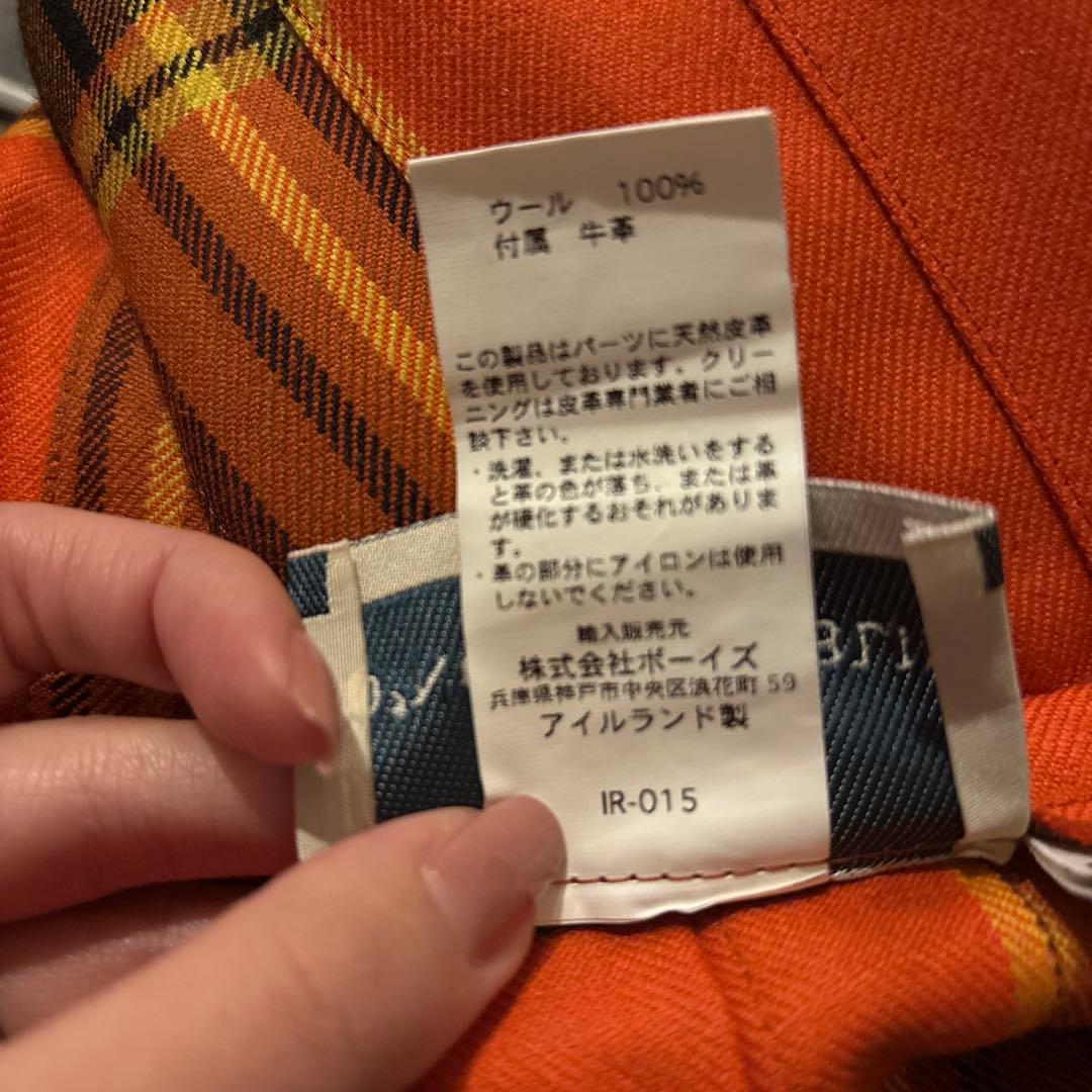 O'NEIL of DUBLIN(オニールオブダブリン)ラップスカート オレンジ