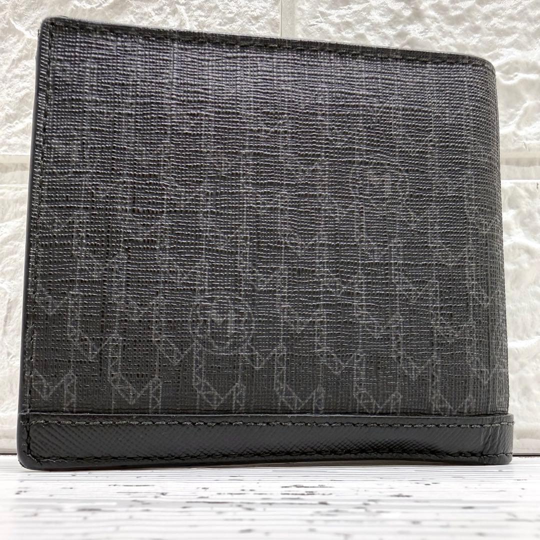【新品・未使用】 モンブラン　折り財布　ケース　レザー　総柄