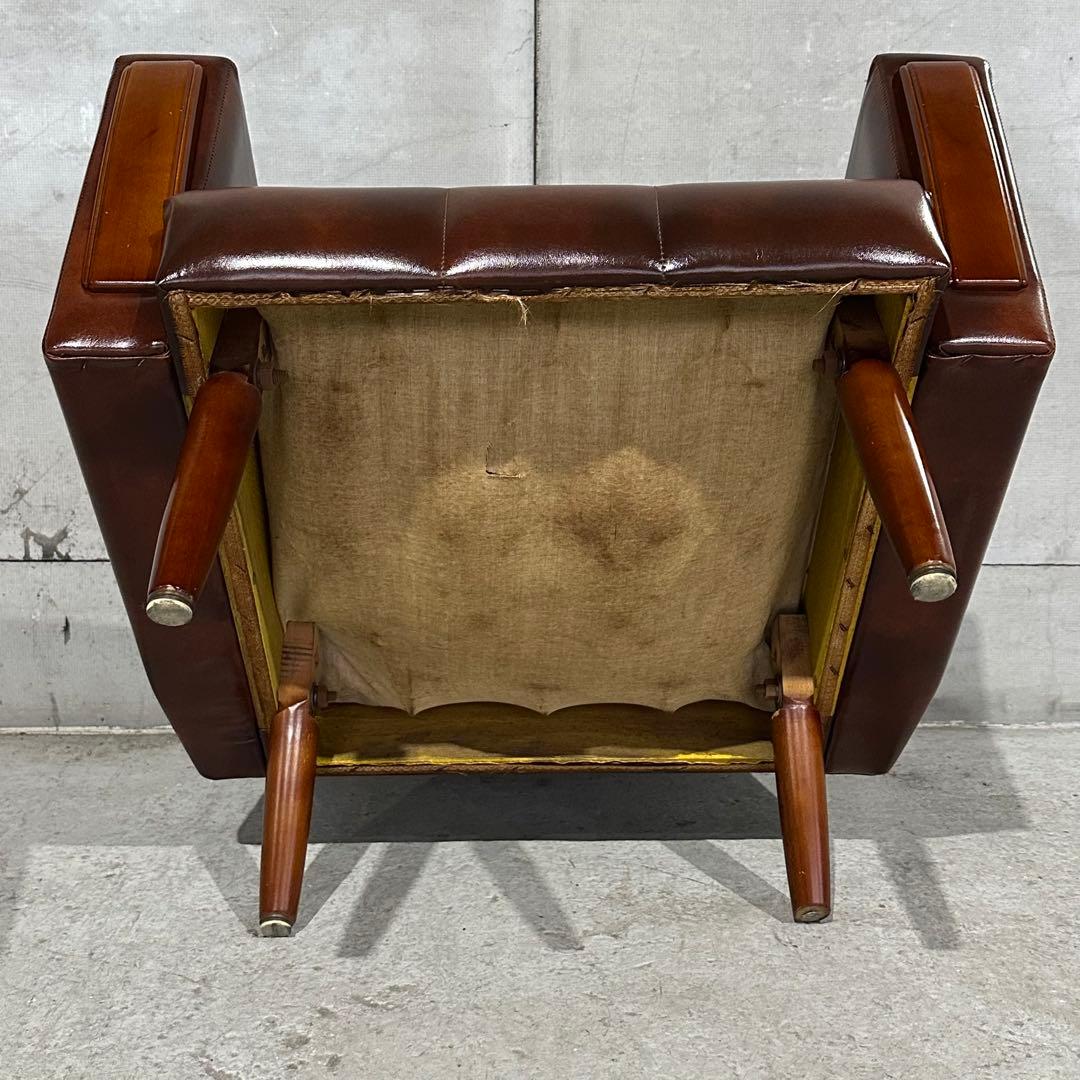 ✦70s✦ ヴィンテージ ソファー ダイヤステッチ レトロ 喫茶店スタイル　合皮