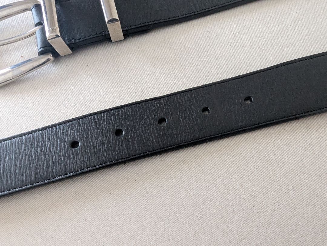 美品 CELINE ラージ 35MM ウエスタンベルト 80 エディスリマン