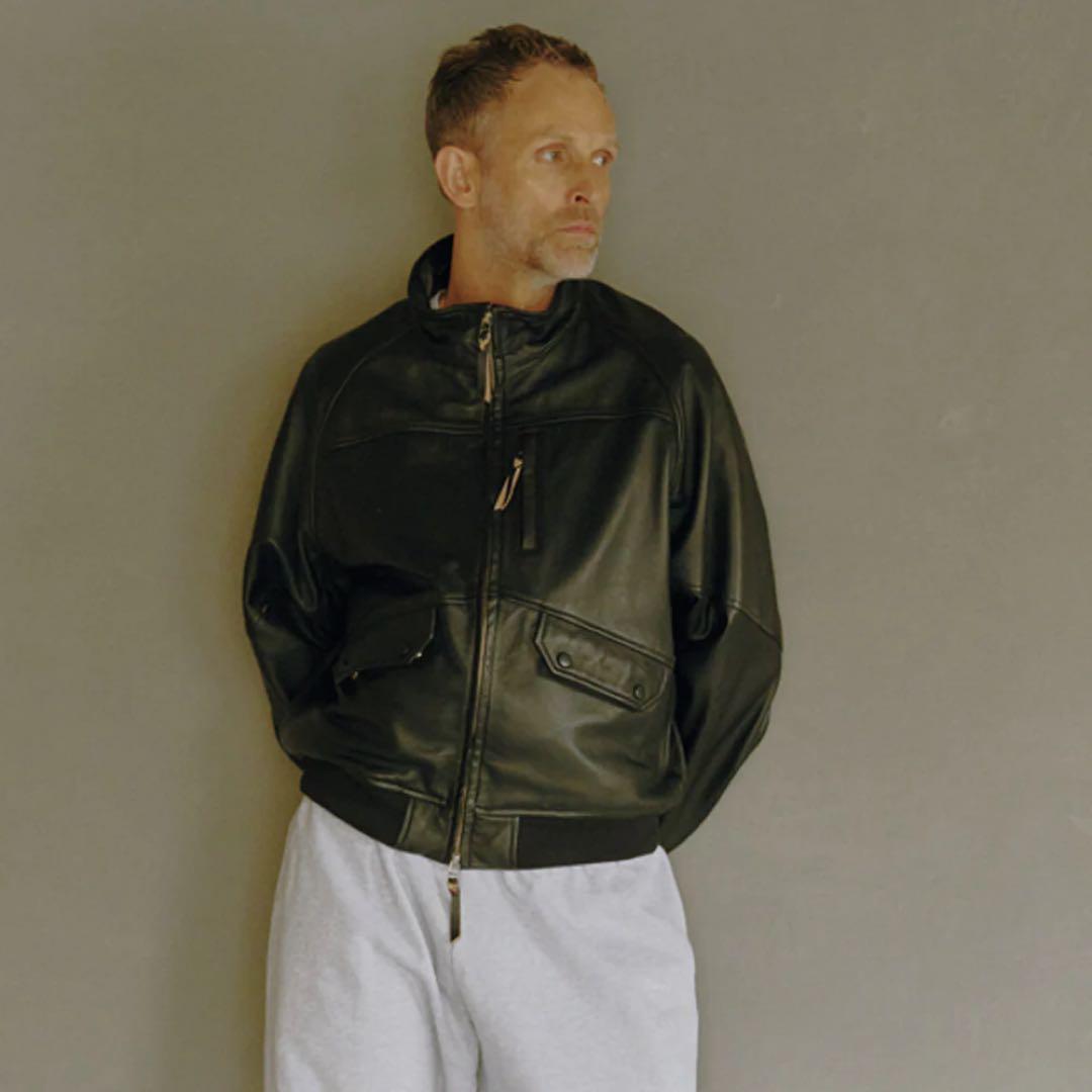 CCU HIGH NECK BLOUSON - COW NUBUCK サイズ2