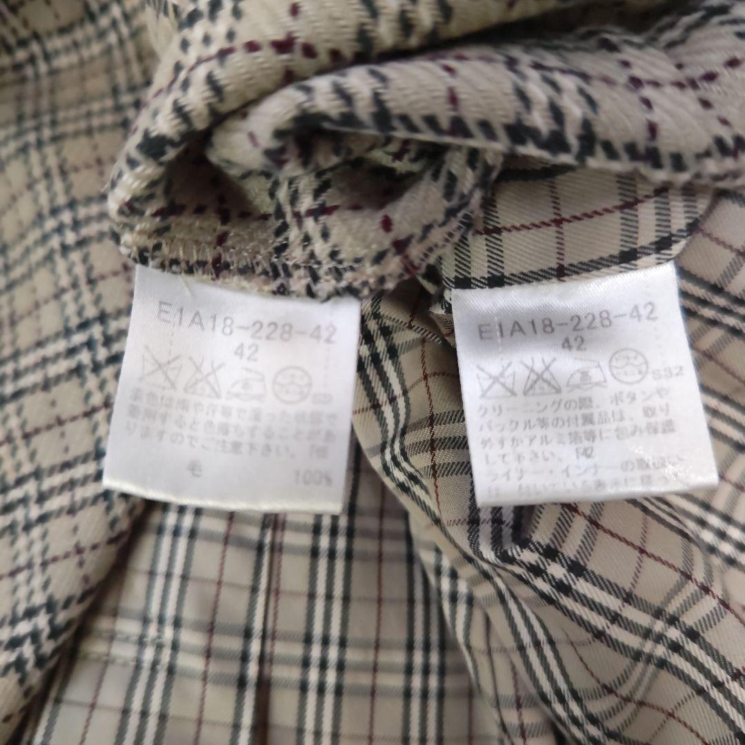 希少✨バーバリーブルーレーベル　トレンチコート　ノバチェック　ロング　42　XL