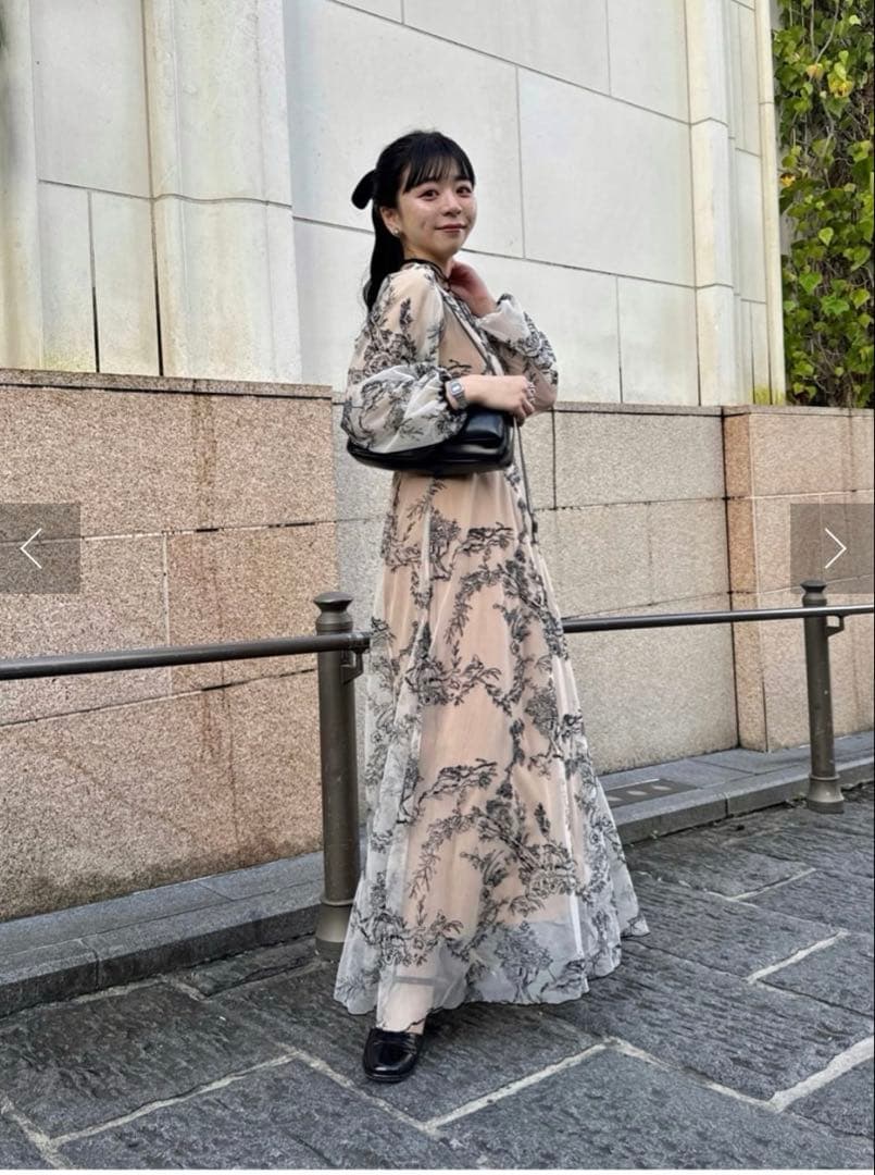 新品未使用　今季オケージョンドレス/結婚式embroidery organdy