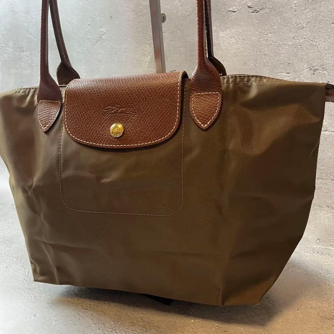 Longchamp ロンシャン プリアージュ トートバッグ ナイロン オリーブM
