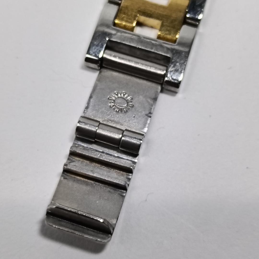 新品電池交換済 エルメス クリッパー 24mm アイボリーダイヤル レディース