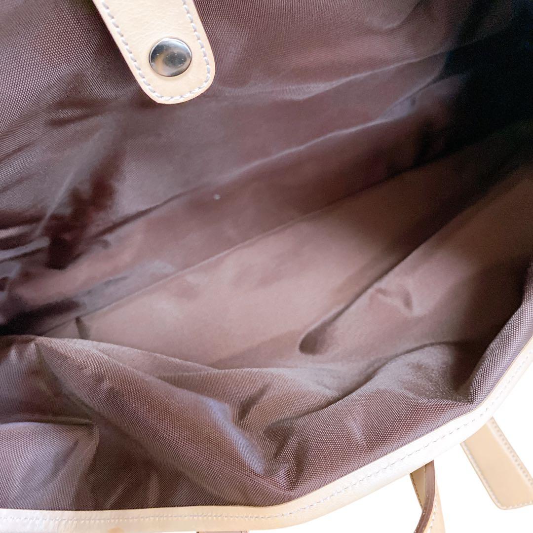 【美品】COACH コーチ 4254 シグネチャー キャンバス レザー ボストン