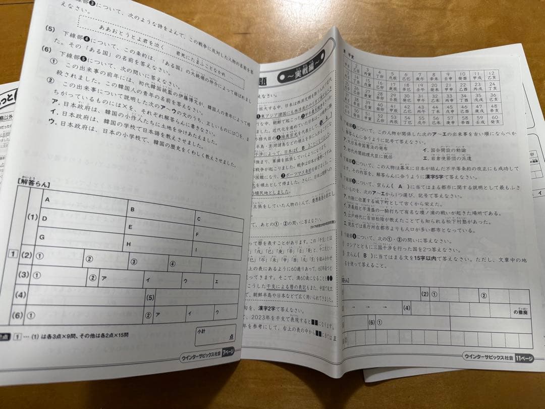 サピックスsapix5年　理科と社会　フルセット98冊　2022年版　一部未記入