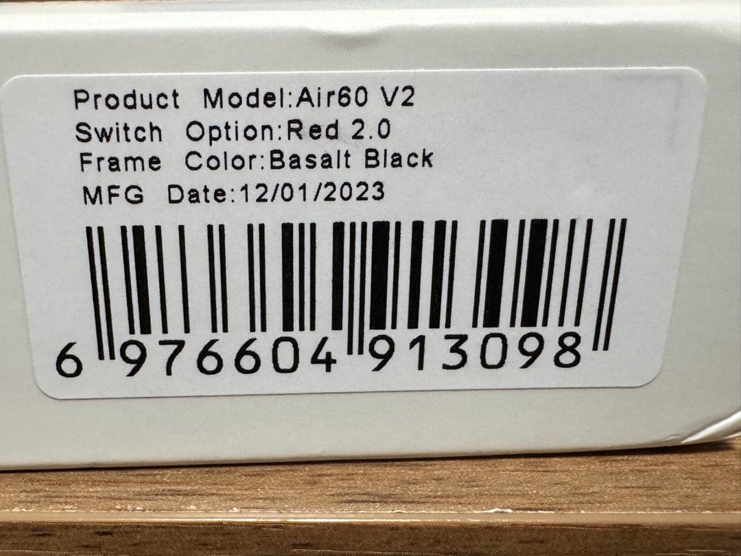 NuPhy Air60 V2 赤軸 専用ケース付き