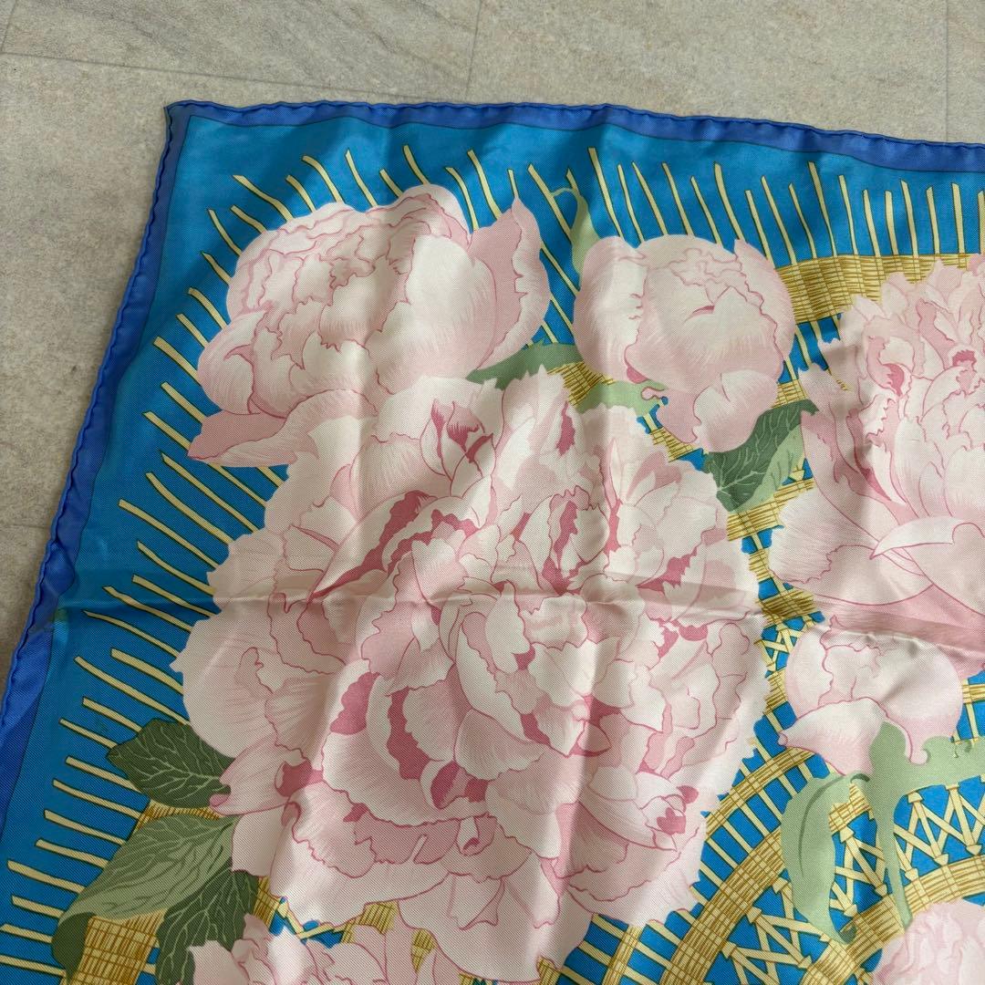 HERMES エルメス カレ90 Les Pivoines 芍薬 スカーフ