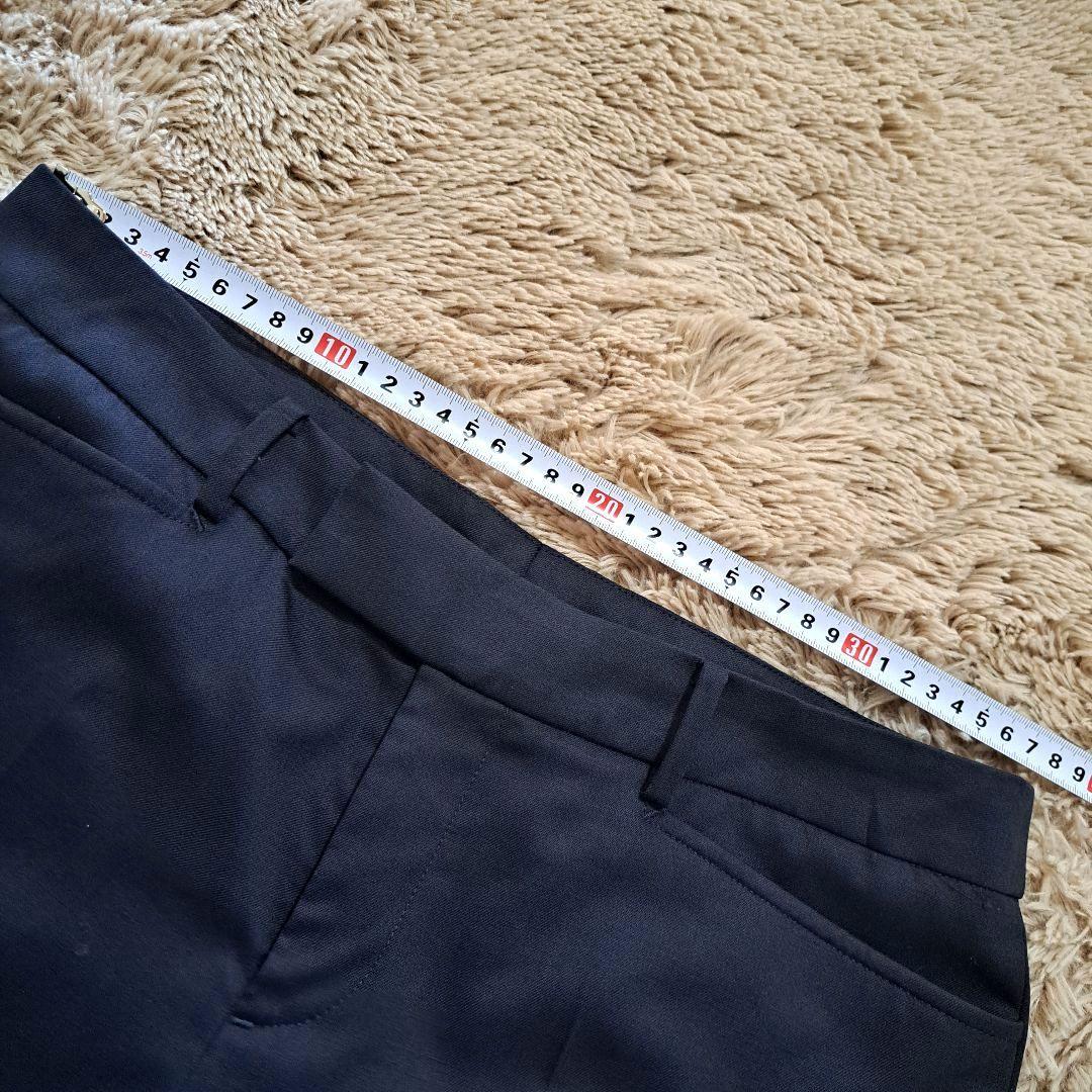 HILTON ヒルトン super110's パンツスーツ セット 黒　無地