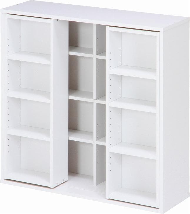 《新品・送料無料》ダブルスライドラック　ホワイト　ＤＳ９０９０ＷＨ