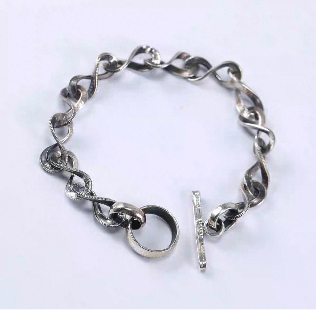 S925 ヴィンテージ モチーフ チェーンブレスレット