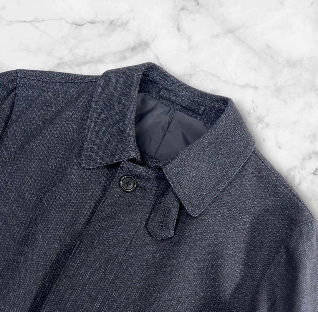 定価約10万 極美品 HERNO ステンカラーコート サイズ46/M相当 濃紺