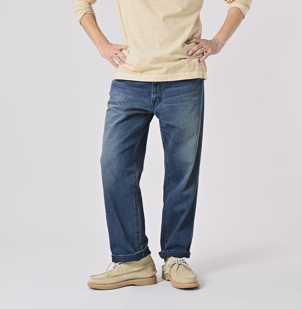 45R おこめデニムの納戸納戸クロスビー5（清）32