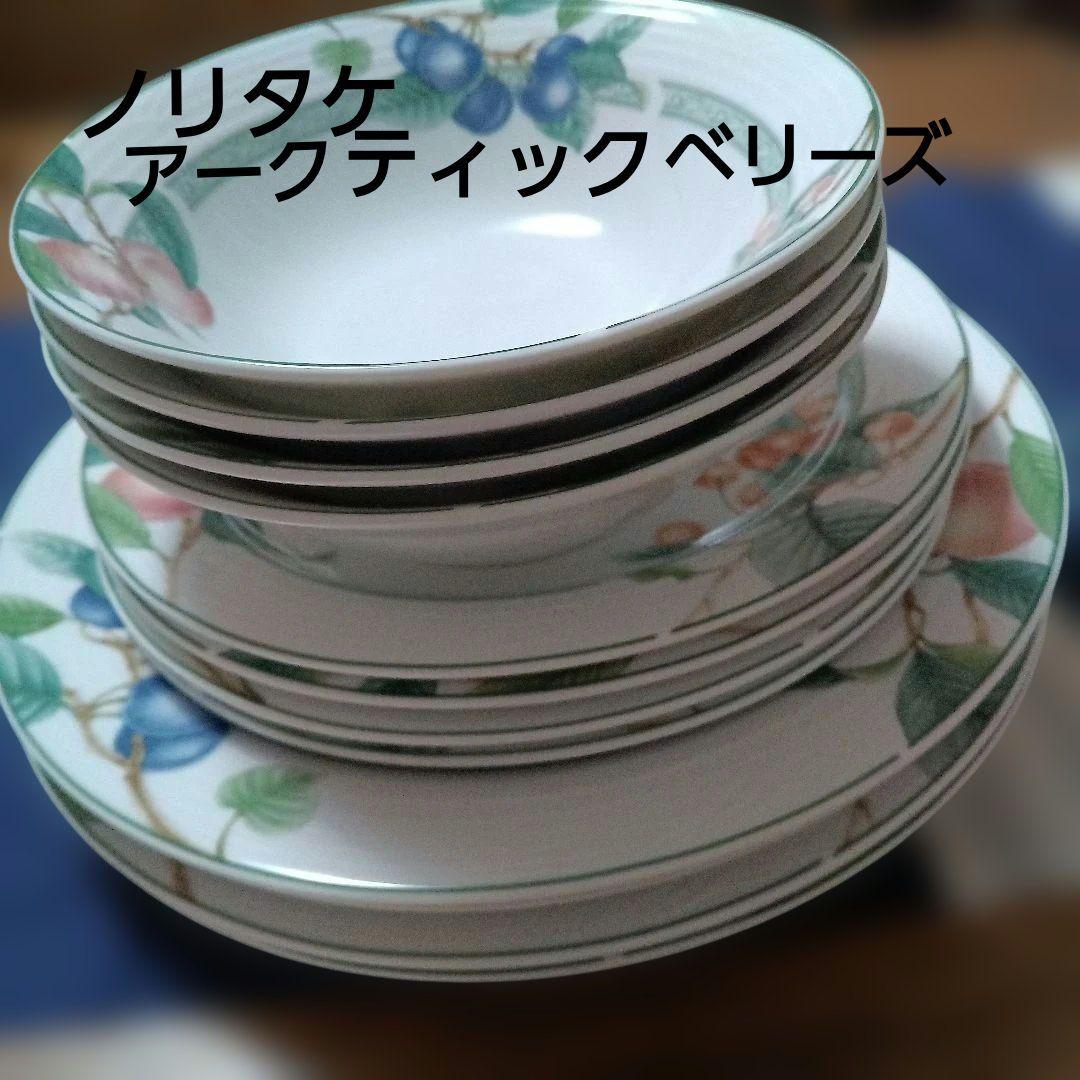 ノリタケレトロ　アークティックベリーズ　皿セット