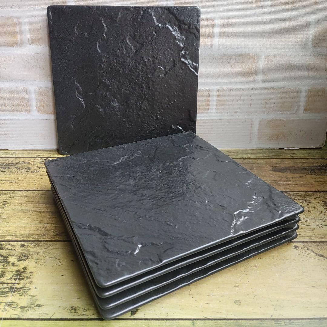 メテオブラック21.5cmプレート(5枚)