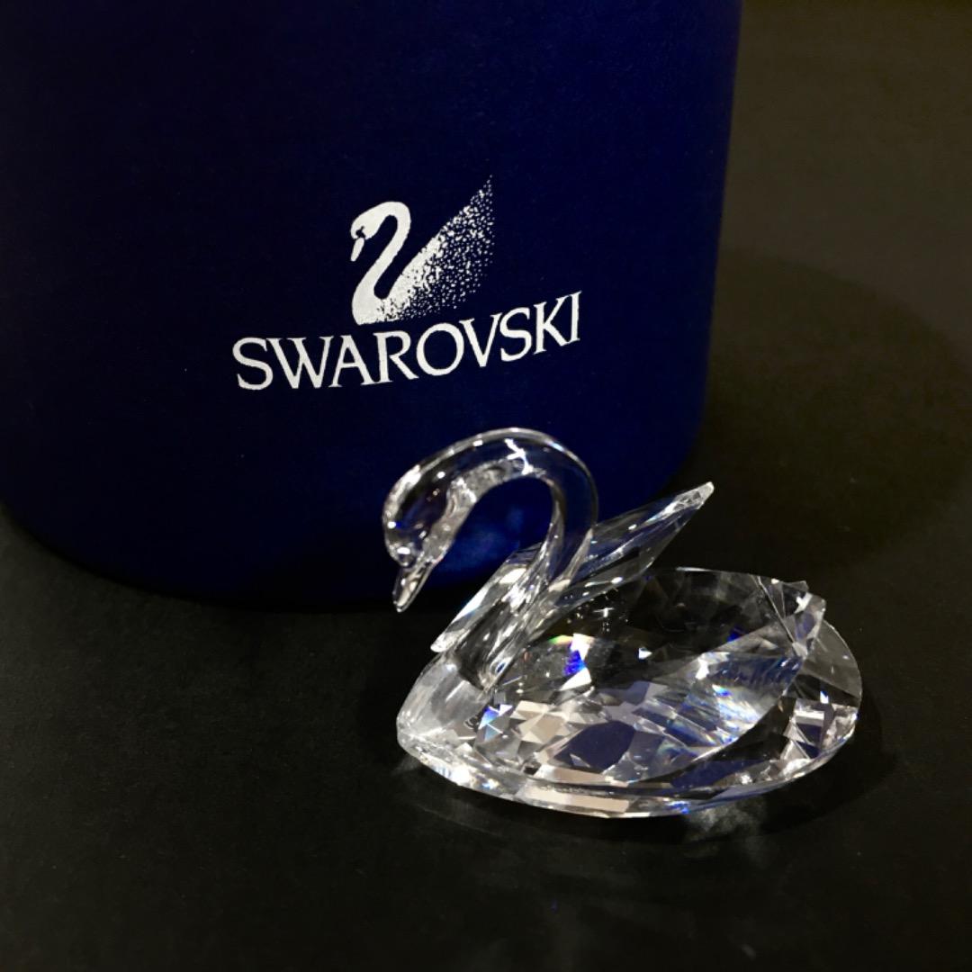 Swarovski スワロフスキー 白鳥 スワン クリスタル フィギュリン 置物