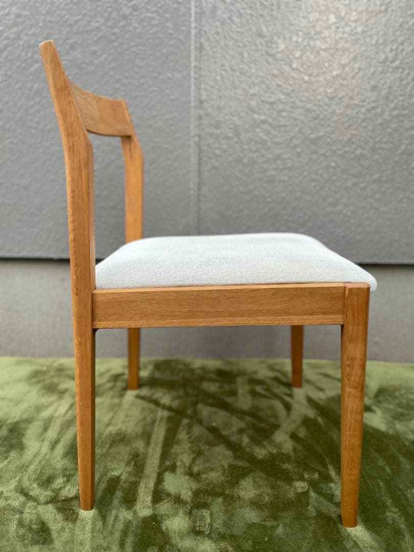 いまだ◆ウォールナット✕ファブリック アームチェア ダイニングチェア