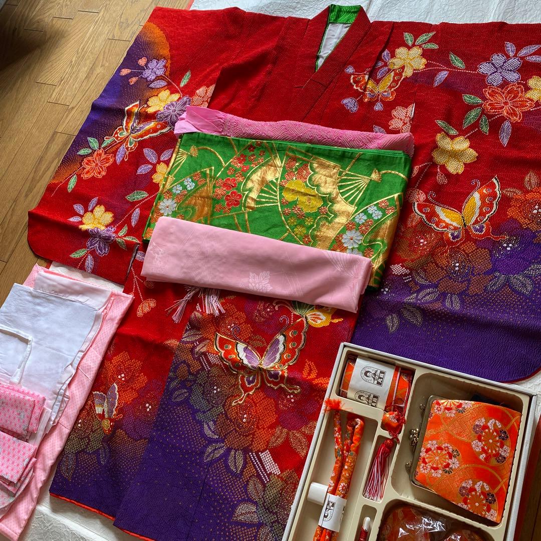 七五三　七歳　着物セット　小物セット